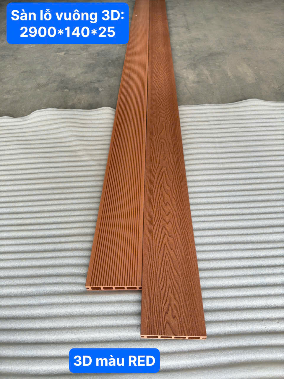 SÀN NGOÀI TRỜI 3D RED