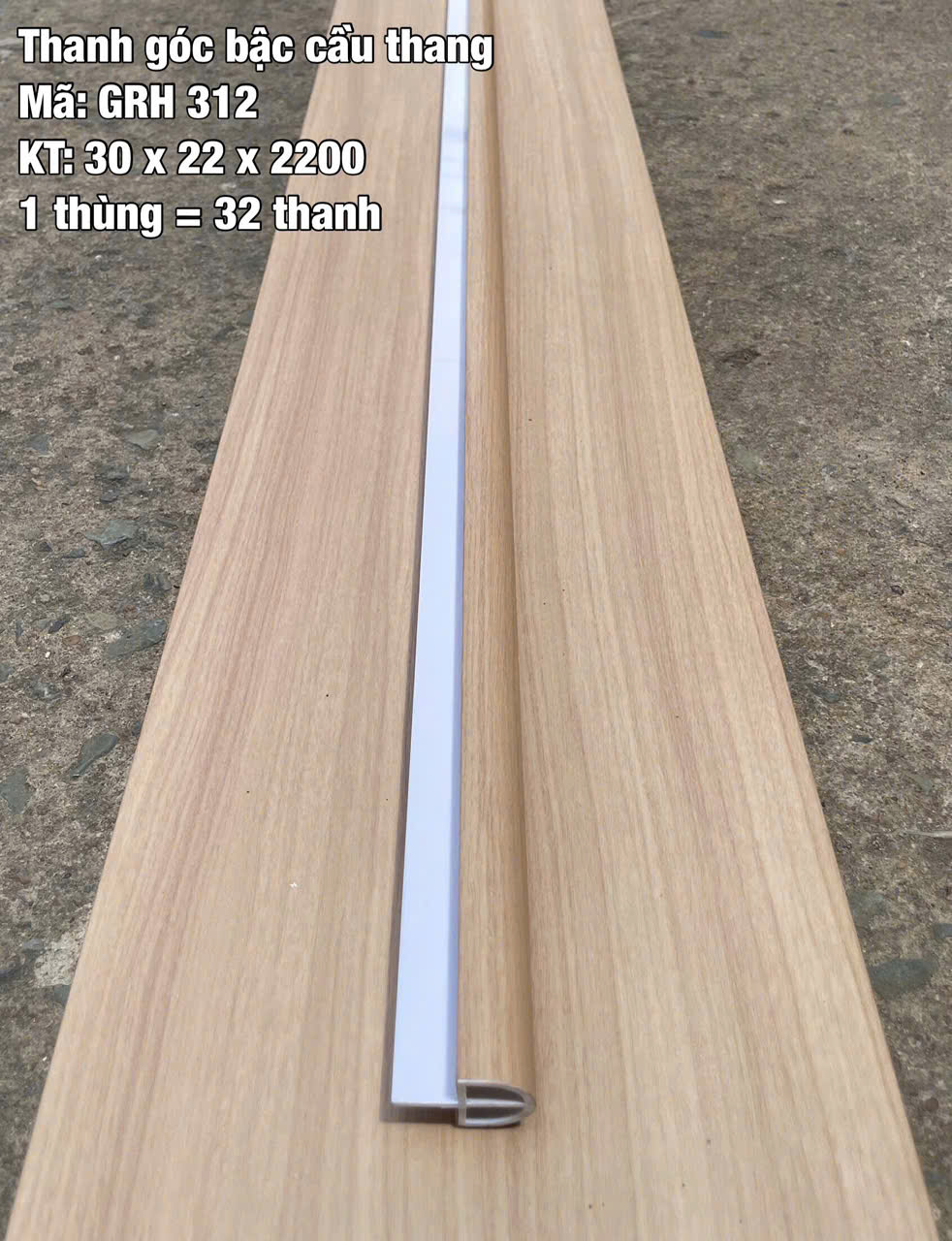 NẸP BO GÓC CẦU THANG GRH 312